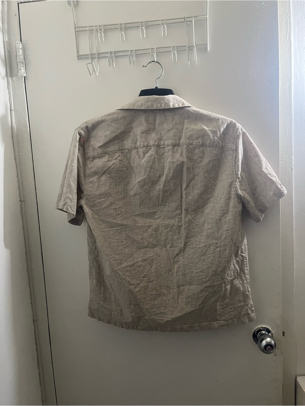 Abercrombie & Fitch Summer Linen Blend Shirt - Light Taupe - Picture 2 of 4